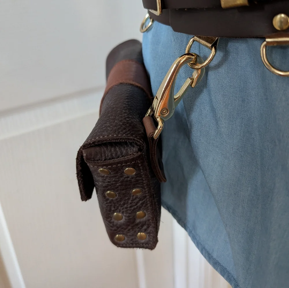 Cosplay, Steampunk, Medieval, Renaissance Belt W / Waist Pouch Bags - Picture 4 of 13